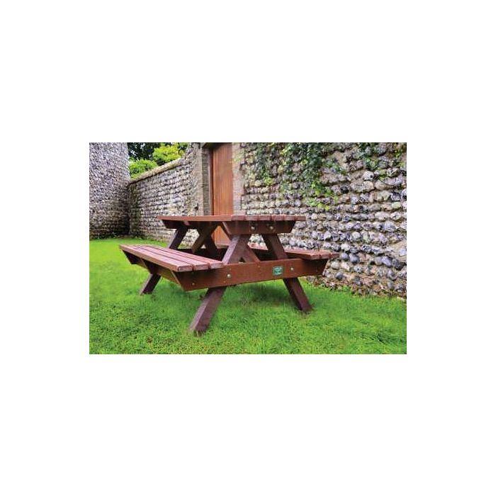 Heavy Duty Recycled Plastic Picnic Bench Sustainable Furniture